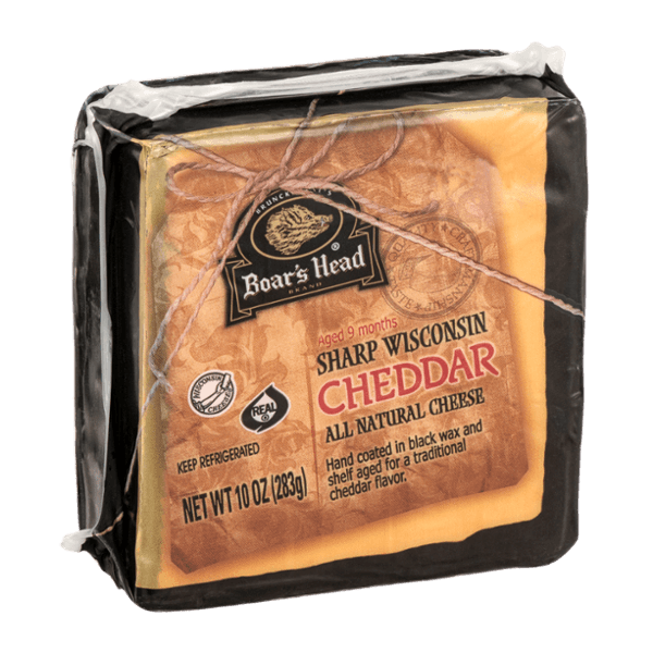 BOAR'S HEAD BLACK WAX WISCONSIN CHEDDAR (10)
